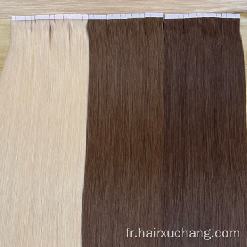 ruban extension de cheveux Invisible Cuticule en gros Extensions de cheveux alignés de cheveux blonds longs vendeurs d&#39;extensions de ruban